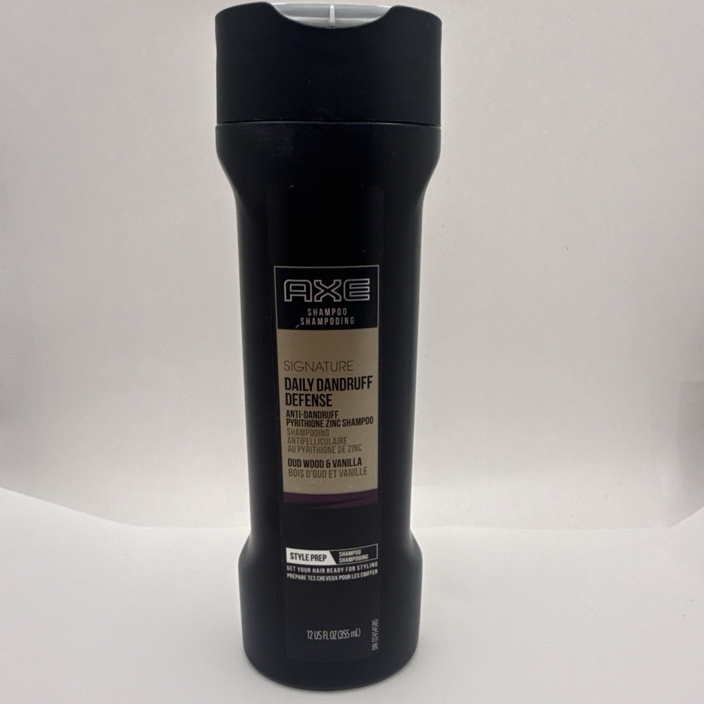 AXE Daily Dandruff Defense Shampoo Oud Wood & Vanilla 12 OZ NEW Discontinued HTF